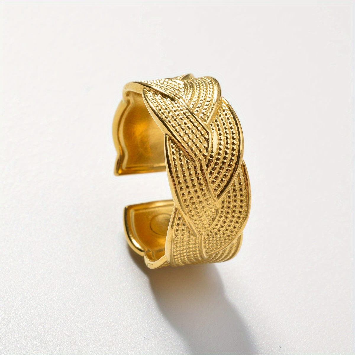 Vintage Inspired Ladies' Adjustable Stainless Steel Ring
